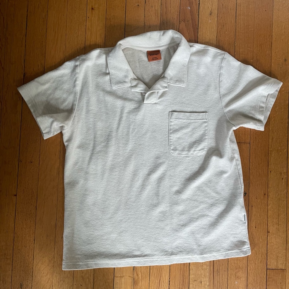 Rhythm terry polo shirt (s)